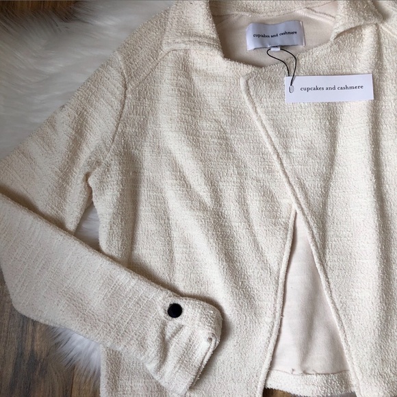 Anthropologie Jackets & Blazers - Cupcakes & Cashmere Iverson Tweed Moto Jacket